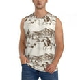 thumbnail image 1 of Bingfone Western Desert Cowboys3 Pattern Men's Tank Tops Workout Sleeveless Tee Shirts Running Beach Tanks for Men-Large, 1 of 8