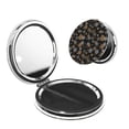thumbnail image 1 of Bingfone White And Yellow Snowflakes Print Compact Vanity Makeup Mirror for Men Women Girls for Pocket Purse Wallet Handbag,Portable Small Handheld Beauty Mirror-Round Shape, 1 of 9