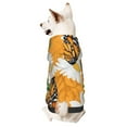 thumbnail image 1 of Bingfone White Floral And Butterflies Dog Clothes Hoodie, Pet Winter Coat,Puppy Sweatshirts For Small Dogs Boy Girl,Suitable For All Breeds-Large, 1 of 8
