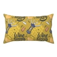 thumbnail image 1 of Bingfone White Wine Seamless Printed Pillowcase 20x36 inches - Standard Pillow Cases with Envelope Closure,Gifts for Women Men, 1 of 9
