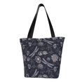 thumbnail image 1 of Bingfone Wildflowers And Dragonflies Women Shoulder Tote Bags Casual Bag Ladies Shopping Handbag, 1 of 6