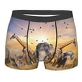 thumbnail image 1 of Bingfone Wildlife Protection Men'S Underwear - Casual Stretch Boxer Briefs-X-Large, 1 of 9