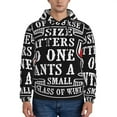 thumbnail image 1 of Bingfone Wine Funny Men'S Drawstring Hoodie Long Sleeve Pocket Sweatshirts-Small, 1 of 9