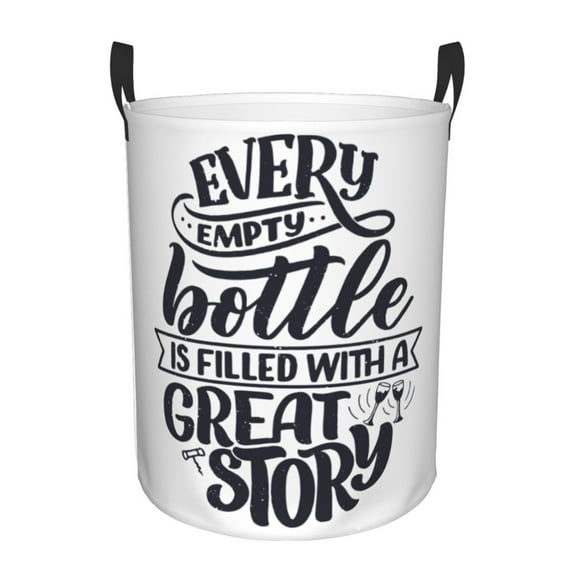 Bingfone Wine Waterproof Foldable Laundry Hamper Bucket With Handles For Storage Bin,Clothes Hamper (Small)