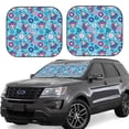 thumbnail image 1 of Bingfone Wls And Flowers Windshield Sun Shade 2-Piece Foldable Car Front Window Sunshade for Most Sedans SUV Truck - Medium, 1 of 7