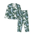 thumbnail image 1 of Bingfone Womens Pajama Sets Beautiful Whales Print,Long Sleeve Loungewear Pajamas Set-XX-Large, 1 of 8
