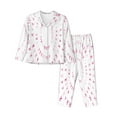 thumbnail image 1 of Bingfone Womens Pajama Sets Breast Cancer Awareness (4) Print,Long Sleeve Loungewear Pajamas Set-Xx-Large, 1 of 9