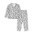 thumbnail image 1 of Bingfone Womens Pajama Sets Fish Bone Print,Long Sleeve Loungewear Pajamas Set-Small, 1 of 8