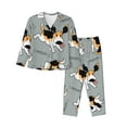 thumbnail image 1 of Bingfone Womens Pajama Sets Funny Beagle Active Dog Print,Long Sleeve Loungewear Pajamas Set-Xx-Large, 1 of 9