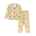 thumbnail image 1 of Bingfone Womens Pajama Sets Rabbit And Candy Print,Long Sleeve Loungewear Pajamas Set-Medium, 1 of 8