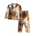 thumbnail image 1 of Bingfone Womens Pajama Sets Rainbow English Cocker Spaniel Print,Long Sleeve Loungewear Pajamas Set-Large, 1 of 8
