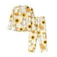 thumbnail image 1 of Bingfone Womens Pajama Sets Shiba Inu Dog And Sunflower Print,Long Sleeve Loungewear Pajamas Set-Xx-Large, 1 of 9