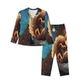 thumbnail image 1 of Bingfone Womens Pajama Sets Squirrel Sleeping In Tree Print,Long Sleeve Loungewear Pajamas Set-Medium, 1 of 8