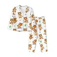 thumbnail image 1 of Bingfone Womens Pajama Sets Tigers Go In For Sports Print,Long Sleeve Loungewear Pajamas Set-Small, 1 of 9