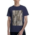thumbnail image 1 of Bingfone Wooden Texture Men'S Loose Fit Short-Sleeve Pocket T-Shirt, 1 of 7