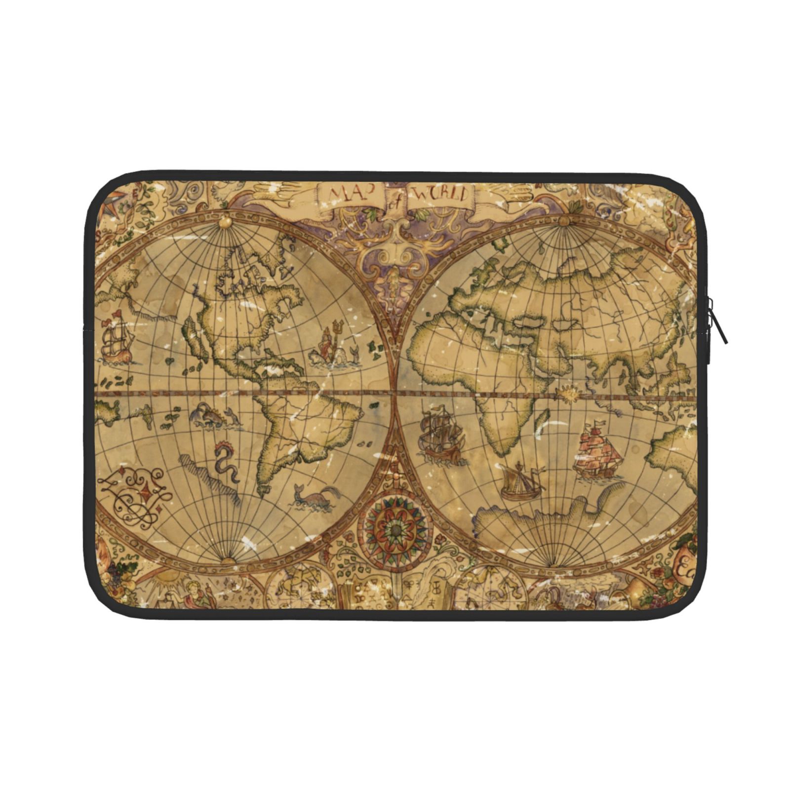 Bingfone World Map1 Laptop Sleeve Case 15 Inch, 360° Protective ...