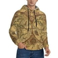 thumbnail image 1 of Bingfone World Map1 Men'S Drawstring Hoodie Long Sleeve Pocket Sweatshirts-3x-Large, 1 of 9