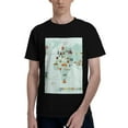 thumbnail image 1 of Bingfone World Travel Map Men'S Loose Fit Short-Sleeve Pocket T-Shirt, 1 of 7