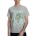 thumbnail image 1 of Bingfone World Travel Map Men'S Loose Fit Short-Sleeve Pocket T-Shirt, 1 of 7