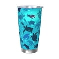 thumbnail image 1 of Bingfone World Turtle Day for 20 Oz Stainless Steel Travel Mug Double Wall Water Coffee Cup for Home,Office, Outdoor Works Great for Ice Drinks and Hot Beverage-Without Straw, 1 of 8