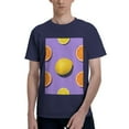 thumbnail image 1 of Bingfone Yellow Lemon And Orange Men'S Loose Fit Short-Sleeve Pocket T-Shirt, 1 of 7