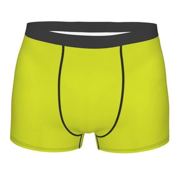 Bingfone Yellow Men'S Underwear - Casual Stretch Boxer Briefs-Small