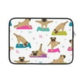 thumbnail image 1 of Bingfone Yoga Dogs Poses Laptop Sleeve Case 15 Inch, 360° Protective Computer Carrying Bag, 1 of 9