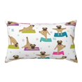 thumbnail image 1 of Bingfone Yoga Dogs Poses Printed Pillowcase 20x36 inches - Standard Pillow Cases with Envelope Closure,Gifts for Women Men, 1 of 9