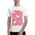 thumbnail image 1 of Bingfone Yoga Unicorn Men'S Loose Fit Short-Sleeve Pocket T-Shirt, 1 of 7