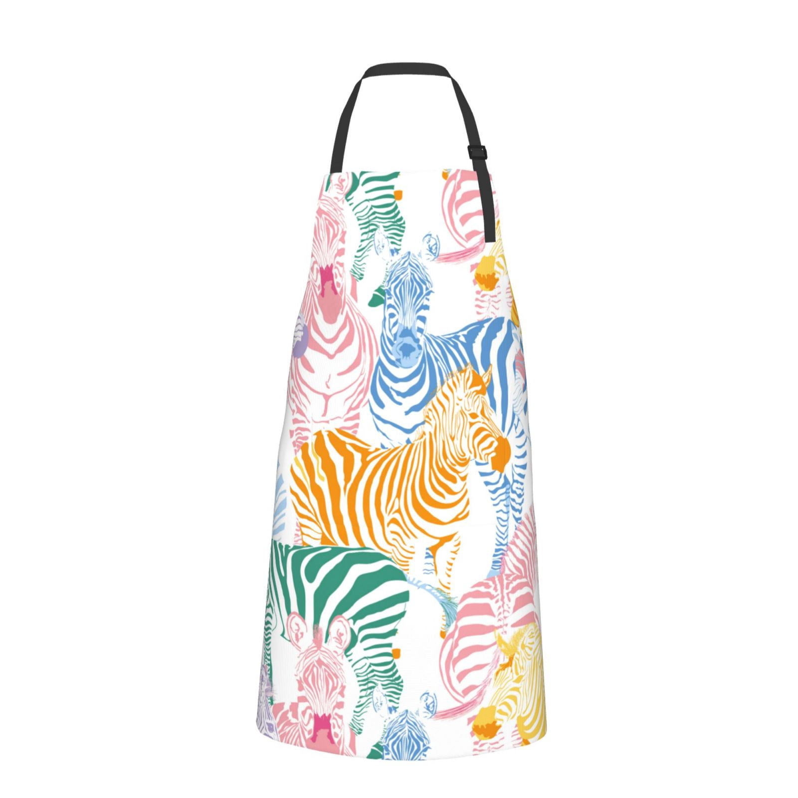 Bingfone Zebra Colourful Apron Gifts For Men, Women Professional Grade ...