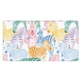 thumbnail image 1 of Bingfone Zebra Colourful Large Gaming Mouse Pad,Extended Desk Mousepad With Stitched Edges,Non-Slip Base,Water Resist Keyboard Pad For Gamer, Office & Home, 29.5 X 16 In, 1 of 9