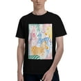 thumbnail image 1 of Bingfone Zebra Colourful Men'S Loose Fit Short-Sleeve Pocket T-Shirt, 1 of 7