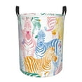 thumbnail image 1 of Bingfone Zebra Colourful Waterproof Foldable Laundry Hamper Bucket With Handles For Storage Bin,Clothes Hamper (Medium), 1 of 8