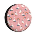 thumbnail image 1 of Bingfone cartoon goose rainbow Spare Tire Cover Weatherproof Universal Wheel Protectors for RV Camper Travel Trailer SUV Truck-14 inch, 1 of 6