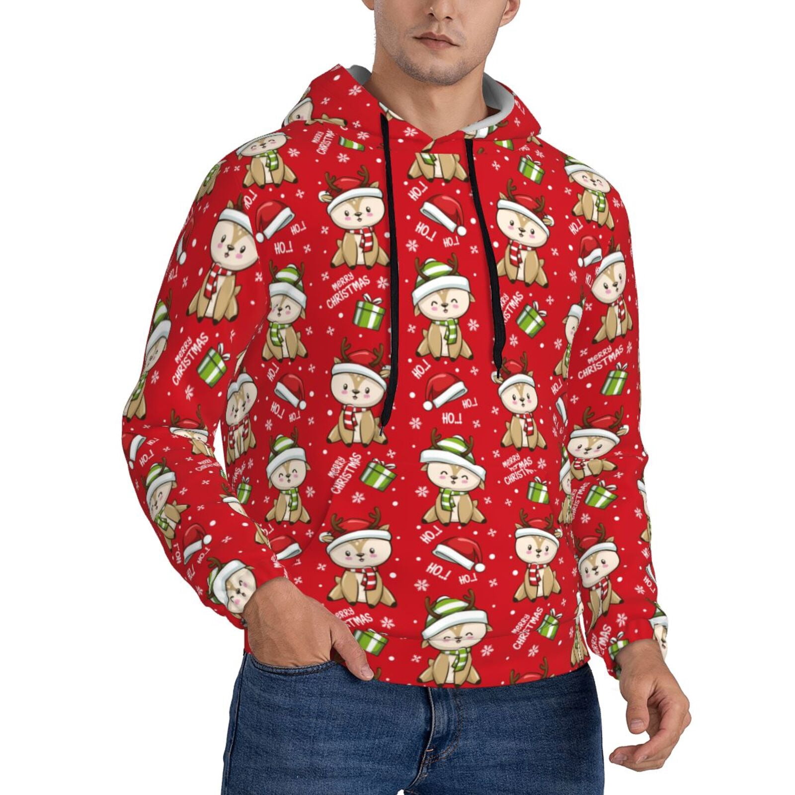 Cross-eyed Moose Men's Nova Hoodie - Drawstring Pullover Sweatshirt With Kangaroo & Zip Pocket