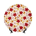 thumbnail image 1 of Bingfone fall laef Maple Print Bone China Dinner Decorative Plates,Handmade Ceramic Dinner Plate with Stand for Home Club-7in, 1 of 6
