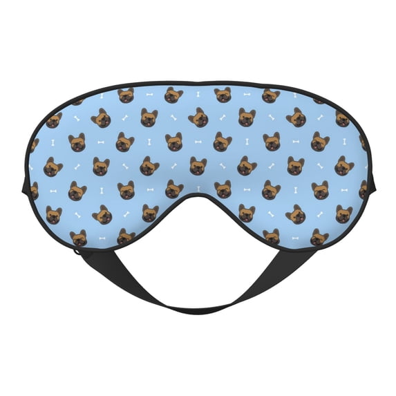 Bingfone french Bulldog Face for Sleep Mask Eye Mask for Sleeping, Super Soft Blackout Eye Mask for Women Men, Side Sleeper Eye Covers for Sleeping,Travel Eye Mask