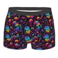 thumbnail image 1 of Bingfone mushroom colorful Skull Men's Underwear - Casual Stretch Boxer Briefs-Small, 1 of 7
