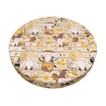 thumbnail image 1 of Bingfone12 Inch Padded Round Bar Stool Cover Cushion With Elastic Fabric Round Chair Seat - Cute Bee Gnome, 1 of 7