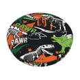 thumbnail image 1 of Bingfone12 Inch Padded Round Bar Stool Cover Cushion With Elastic Fabric Round Chair Seat - Dinosaur Skeleton, 1 of 7
