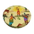 thumbnail image 1 of Bingfone12 Inch Padded Round Bar Stool Cover Cushion With Elastic Fabric Round Chair Seat - Ethnic African, 1 of 7