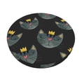 thumbnail image 1 of Bingfone12 Inch Padded Round Bar Stool Cover Cushion With Elastic Fabric Round Chair Seat - Faces Of The Cat, 1 of 7