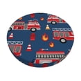 thumbnail image 1 of Bingfone12 Inch Padded Round Bar Stool Cover Cushion With Elastic Fabric Round Chair Seat - Fire Truck 1, 1 of 7