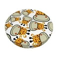 thumbnail image 1 of Bingfone12 Inch Padded Round Bar Stool Cover Cushion With Elastic Fabric Round Chair Seat - Giraffes Head, 1 of 7