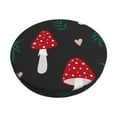 thumbnail image 1 of Bingfone12 inch Padded Round Bar Stool Cover Cushion with Elastic Fabric Round Chair Seat - Amanita Mushroom, 1 of 7