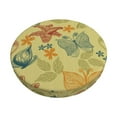 thumbnail image 1 of Bingfone12 inch Padded Round Bar Stool Cover Cushion with Elastic Fabric Round Chair Seat - Floral with Butterflies, 1 of 7