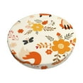thumbnail image 1 of Bingfone12 inch Padded Round Bar Stool Cover Cushion with Elastic Fabric Round Chair Seat - Flower Fox, 1 of 7