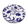 thumbnail image 1 of Bingfone13 Inch Padded Round Bar Stool Cover Cushion With Elastic Fabric Round Chair Seat - Blue And White Porcelain Pattern, 1 of 7