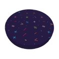 thumbnail image 1 of Bingfone13 Inch Padded Round Bar Stool Cover Cushion With Elastic Fabric Round Chair Seat - Mathematical Symbols, 1 of 7
