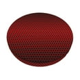 thumbnail image 1 of Bingfone13 Inch Padded Round Bar Stool Cover Cushion With Elastic Fabric Round Chair Seat - Red Geometric Perforated Square, 1 of 7